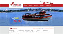 Desktop Screenshot of malikha-rivercruises.com